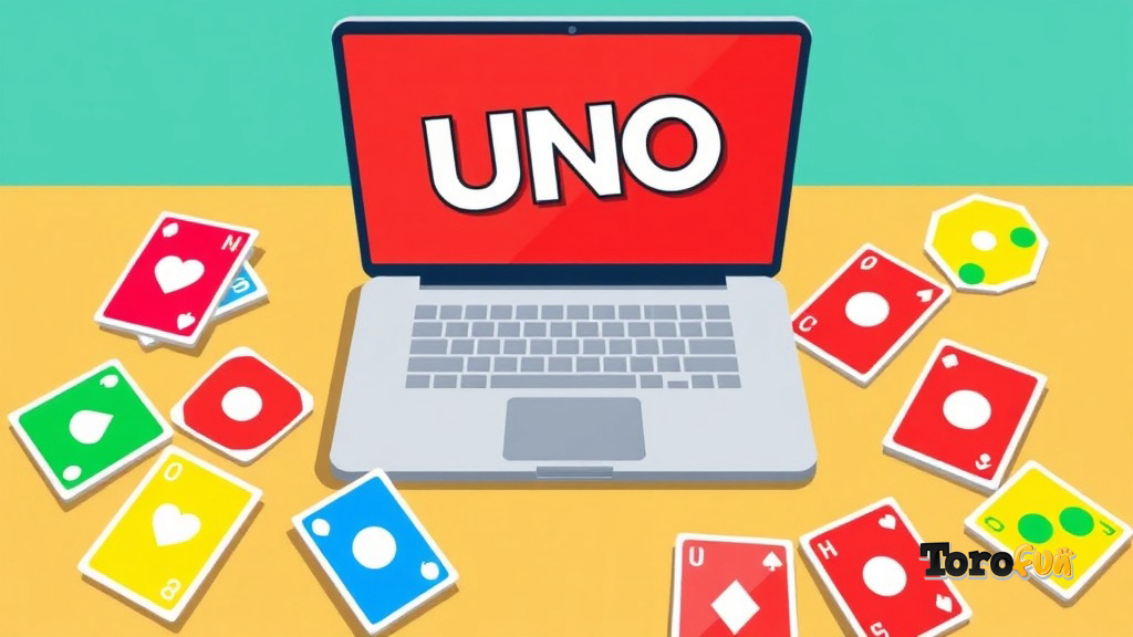 Come giocare a Uno online - colorful card game illustration